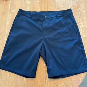 Wilson Navy Flat Front Men's Tennis Shorts
